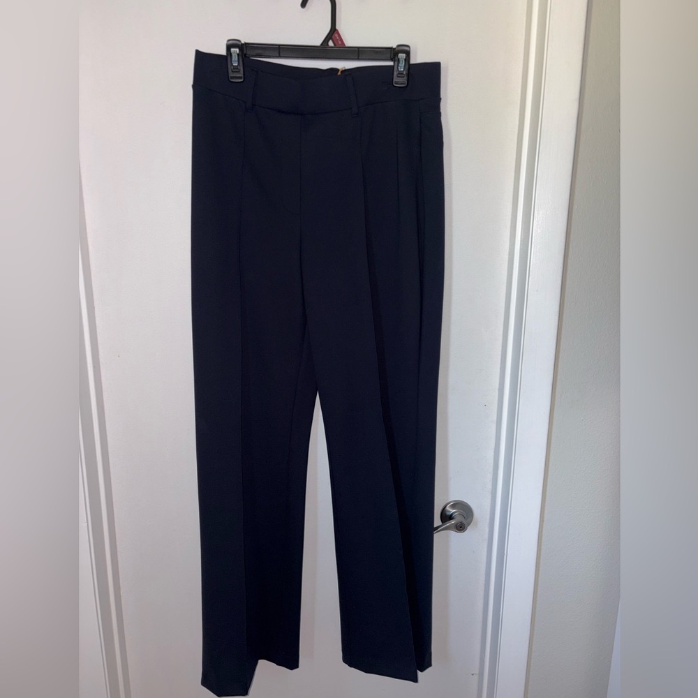 Quince wide leg ponte pants women size L